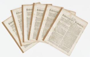 cca 1814 5 db Oesterreichische Beobachter újság