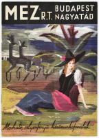 cca 1930 MEZ nagyatadi cérnagyár képes reklám kiadvány 12p.