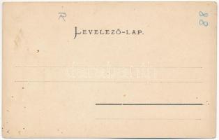 1905 Ada Kaleh, Kávéház vízipipázó Bego Mustafával. Müller Testvérek kiadása / Kaffeehaus / Cafe, Tu...