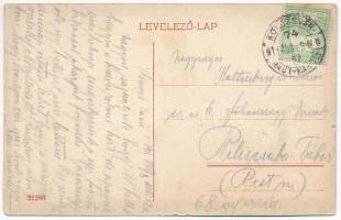 1911 Zsibó, Jibou; Takarékpénztári palota, Fehér György cipész, Borbandi Gyula nagy divat áruházának...