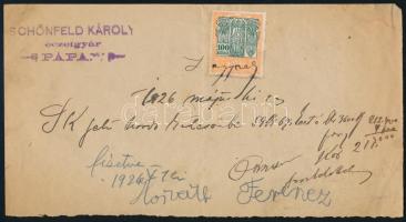 1926 Schönfeld Károly eczetgyár, Pápa jegyzék