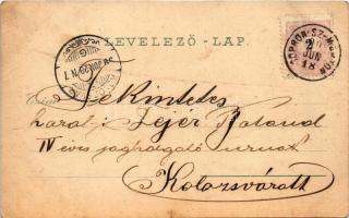 1899 (Vorläufer) Lánzsér, Lándzsér, Landsee (Sopronszentmárton); Plébánia, templom, iskola, várrom /...