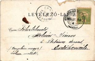 1908 Boldogasszony, Fertőboldogasszony, Frauenkirchen; Fő utca, Templom tér, pályaudvar, iskola / Ha...