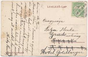 1912 Csimpa, Cimpa (Hunyad); Piaci részlet, cipész üzlet, fűrésztelep. Wiesel Samu kiadása / market ...