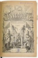 Kunsági [Illésy György] - Potemkin [Egervári Ödön]: Honvédvilág 1-2. köt. [Egy kötetben]. Pest, [1868], Heckenaszt Gusztáv, VII+174+(2) p.; 173+(3) p. Átkötött félvászon-kötésben, jó állapotban, a borítón némi kopással.