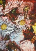 Izsák József (1929-2007): Csendélet. Olaj, farost. Jelezve balra lent. Hátoldalán autográf feliratta...