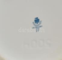 Hollóházi porcelán nagy méretű madaras váza. Kézzel festett, jelzett, hibátlan 34 cm