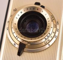 Penti II fényképezőgép, Meyer-Optik Domiplan 30mm f/3.5 objektívvel, működőképes, szép állapotban / ...