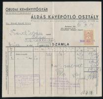 1936 Óbudai Keményítőgyár R.T. Áldás Kávépótló Osztály fejléces számla