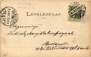 1902 Bártfa, Bardiov, Bardejov; A tűzvészben elpusztult Bártfa. Házcsoport a déli várfalaknál. Dival...