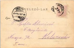 1899 (Vorläufer) Rimaszombat, Rimavská Sobota; Erzsébet tér, Egyes. Protest. főgimnázium, Királyi tö...