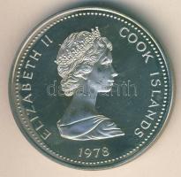 Cook-szigetek 1978. 10$ Ag "Koronázási évforduló" T:exPP