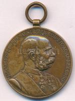 1898. &quot;Jubileumi Emlékérem a Fegyveres Erő Számára / Signum memoriae (AVSTR)&quot; bronz kitüntetés mellszalag nélkül T:XF Hungary 1898. &quot;Commemorative Jubilee Medal for the Armed Forces&quot; bronze decoration without ribbon C:XF NMK 249.