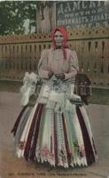 Russian handkerchief saleswoman