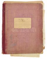 cca 1910-1920 Fogművesi (fogtechnikusi) tanfolyam kéziratos jegyzetei ("A fogászat és fogtechni...