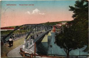 1918 Máriaradna, Radna (Lippa, Lipova); Maros folyó vashídja. Birnfeld Simon kiadása / iron bridge over Mures river