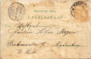 1898 (Vorläufer Kismarton, Eisenstadt; Katonai alreáliskola, Kálvária hegy, Esterházy herceg kastély...