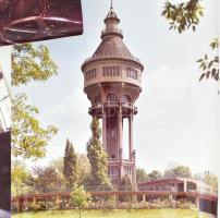 cca 1980 A Tatai úti víztorony és a Margitszigetet (víztorony, Szabadtéri Színpad, stb.) 8 db nagymé...