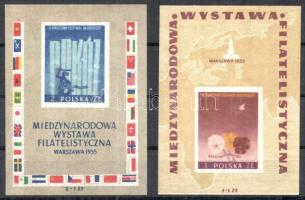 Lengyelország kis összeállítás: sorok, egyedi bélyegek, 6 klf blokk, benne Mi 17-18 / Poland small l...