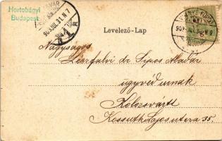 1903 Selmecbánya, Schemnitz, Banská Stiavnica; Pecsétes szecessziós keret. Joerges özv. és fia / Art...