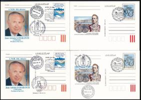 1995 Olympiafila összeállítás benne kisív, fekete nyomatok sorszámmal és nélküle, bélyegfüzet a borí...