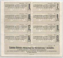 1922. Budapest "Mezőgazdasági Ipar-Részvénytársaság" részvénye 1000K-ról + 10.000K-ról, há...