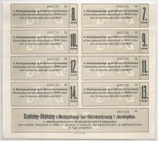 1922. Budapest "Mezőgazdasági Ipar-Részvénytársaság" részvénye 1000K-ról + 10.000K-ról, há...