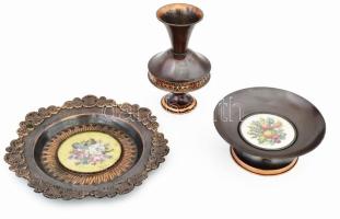 3 db gobelines réz dísztárgy d: 30 cm.ig