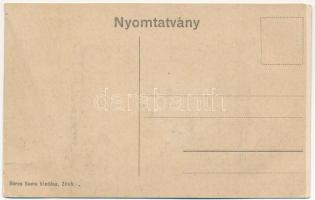 Zilah, Zalau; Kossuth tér nyugati része. Seres Samu kiadása, leporellolap 10 képpel / main square. L...