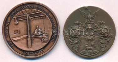 1927. "Debreceni Kereskedelmi Alkalmazottak Egyesülete 1867-1927" bronz emlékérem (40mm) +...