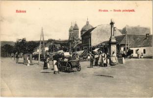 Kakova, Aranyosivánfalva, Kákófalva, Gradinari; Fő utca, piac, üzlet / Strada principala / main street, market, shop