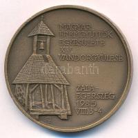 Szabolcs Péter (1942-) 1985. "MÉE XV. Vándorgyűlése - Zalaegerszeg / Deák Ferenc - A haza bölcse" bronz emlékérem (42,5mm) T:UNC,AU kis ph Adamo ZE3