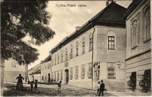 Nyitra, Nitra; Felső város. Fürst Sz. kiadása / street