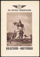 1962 IBUSZ külföldi társasutazások: Kolozsvár-Nagyvárad, Brassó-(Poiana)-Bukarest, Berlin-Potsdam-Prága, Kijev-Moszkva. 4 db utazási ismertető prospektus, fekete-fehér képekkel, vegyes állapotban.