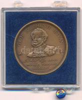 DN "Gróf Széchenyi István / MHB Magyar Hitelbank Rt" bronz emlékérem eredeti, plombált ÁPV tokban (42,5mm) T:UNC