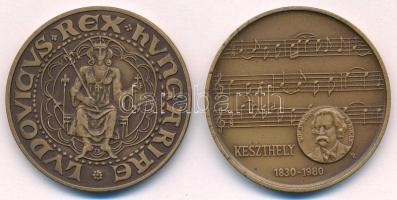 Képíró Zoltán (1944-1981) 1980. "MÉE X. Vándorgyűlése - Keszthely / Goldmark Károly" bronz...