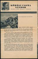1942 Kőrösi Csoma Sándor életéről megemlékező képes prospektus, halálának 100. évfordulójára. Kiadja...