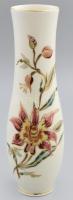 Zsolnay liliommintás porcelán váza, kézzel festett, jelzett, hibátlan, m: 26 cm