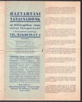 1937 Meinl Gyula Rt. Háztartásgazdasági Tanácsadója, étrend 1937. június hónapra, receptekkel