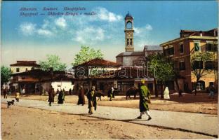 Shkoder, Shkodra, Skadar, Skodra, Scutari, Skutari; Hauptplatz / Rruga e madhe / main square, pharmacy