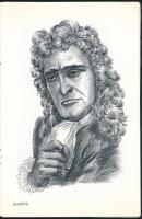 1960 Médecine MCMLX. Masson et Cie editeurs. Moliere Embergyűlölő c. vígjátékának szereplőit ábrázol...