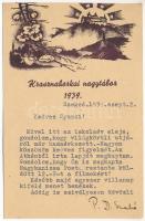 1939 Krasznahorkaváralja, Krásnohorské Podhradie (Rozsnyó, Roznava); Cserkész Nagytábor / Scout Grand Camp s: Bozó (EK)