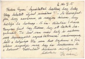 1940 Eszperantó levelezőlap / Hungarian esperanto postcard s: Fábián I. (EK)