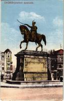 Zagreb, Zágráb; Jelacicev spomenik (fl)