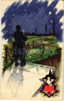 Magyar irredenta katonai üdvözlet a második világháborúból / WWII Hungarian military irredenta greeting postcard s: Bozó (EK)