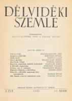 1942-1943 Délvidéki szemle I. évf 1-10., II. évf 1-12. Egybekötve, korabeli félvászon kötésben