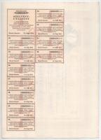 Makó 1929. "Makói Népbank Részvénytársaság" részvénye 50P-ről szelvényekkel, szárazpecsétt...