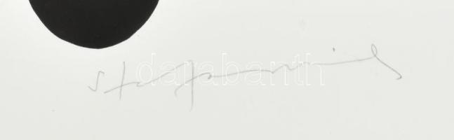 Stefanovits Péter (1947-): Síremlék I, 2016. Szitanyomat, papír, jelzett. Művészpéldány E.A. II/II s...