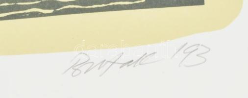 Butak András (1948-2021): Gold.... Szitanyomat, papír, jelzett, 10/45 számozással. 34×46 cm