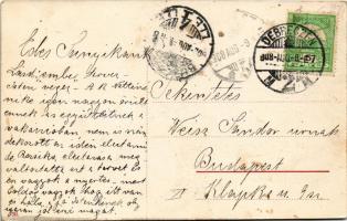 1908 Debrecen, Degenfeld tér, kenyér piac (fl)